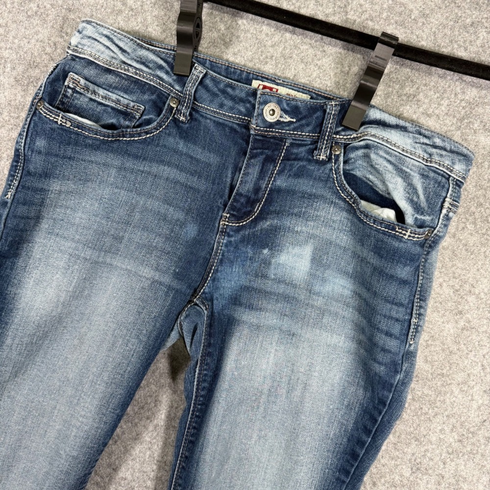 LEI Ashley Slim Bootcut Jeans Women 9 Medium Wash Low Rise LJ36138L-NOV